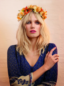 coiffure hippie frange