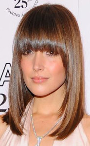 coiffure mis long frange