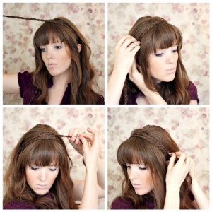 coiffure simple frange